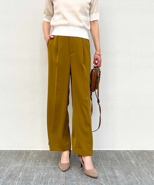 PICCIN（ピッチン）の「ハイウエストワイドパンツ（スラックス・レディース・ブラウン/グレー/ブラック・S/M）」の6枚目の写真