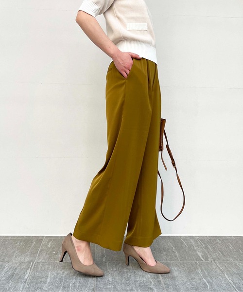 PICCIN（ピッチン）の「ハイウエストワイドパンツ（スラックス・レディース・ブラウン/グレー/ブラック・S/M）」の7枚目の写真