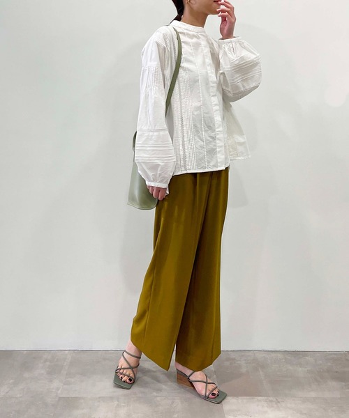 PICCIN（ピッチン）の「ハイウエストワイドパンツ（スラックス・レディース・ブラウン/グレー/ブラック・S/M）」の16枚目の写真