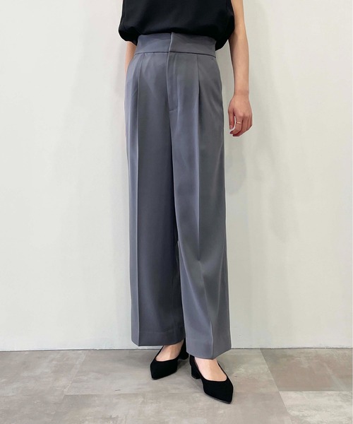 PICCIN（ピッチン）の「ハイウエストワイドパンツ（スラックス・レディース・ブラウン/グレー/ブラック・S/M）」の17枚目の写真