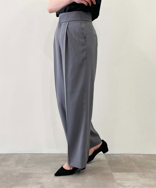 PICCIN（ピッチン）の「ハイウエストワイドパンツ（スラックス・レディース・ブラウン/グレー/ブラック・S/M）」の18枚目の写真