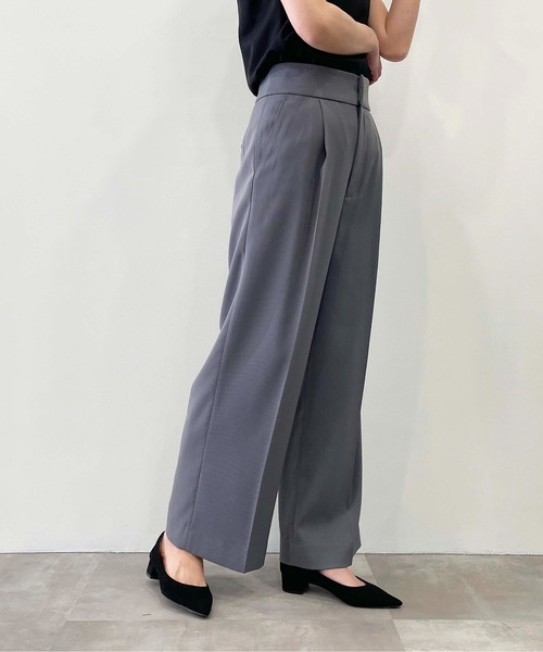 PICCIN（ピッチン）の「ハイウエストワイドパンツ（スラックス・レディース・ブラウン/グレー/ブラック・S/M）」の19枚目の写真