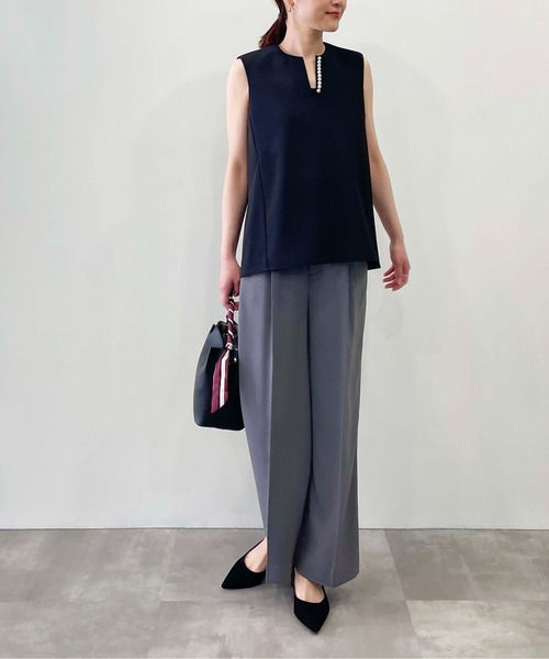 PICCIN（ピッチン）の「ハイウエストワイドパンツ（スラックス・レディース・ブラウン/グレー/ブラック・S/M）」の21枚目の写真