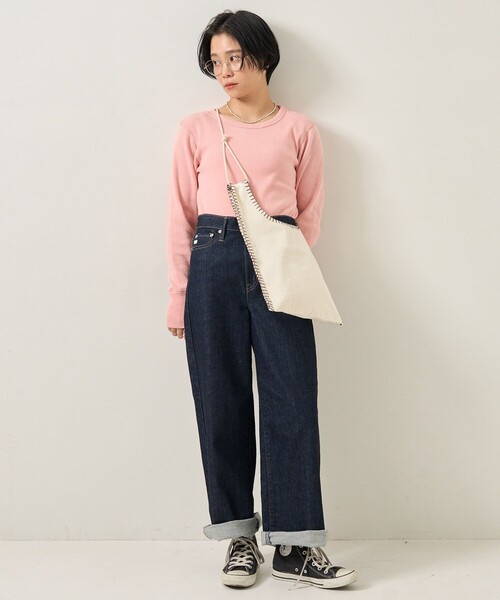 FREAK'S STORE(フリークスストア)の「アーミーフライスロンT(Tシャツ/カットソー・レディース・ブラック/その他1/ナチュラル/ピンク・フリ-)」の13枚目の写真