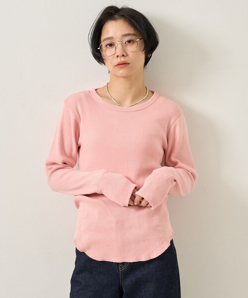 FREAK'S STORE(フリークスストア)の「アーミーフライスロンT(Tシャツ/カットソー・レディース・ブラック/その他1/ナチュラル/ピンク・フリ-)」の15枚目の写真