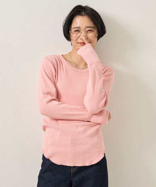 FREAK'S STORE(フリークスストア)の「アーミーフライスロンT(Tシャツ/カットソー・レディース・ブラック/その他1/ナチュラル/ピンク・フリ-)」の16枚目の写真