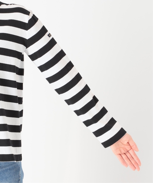 FRAMeWORK(フレームワーク)の「≪追加≫【LEMINOR/ルミノア】スムース太ボーダー(Tシャツ/カットソー・レディース・ブラック/ブラウン・FREE)」の11枚目の写真