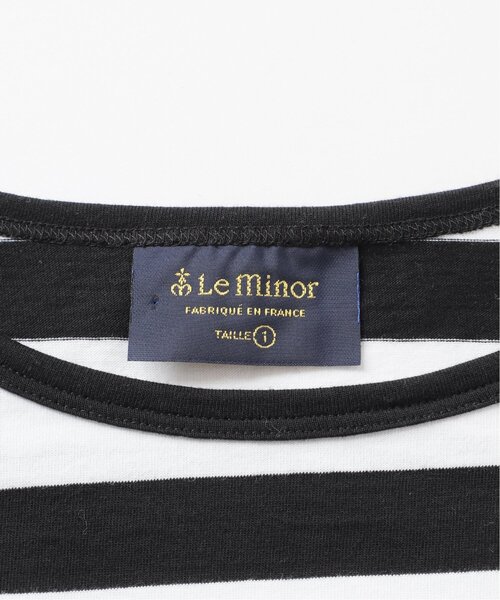 FRAMeWORK(フレームワーク)の「≪追加≫【LEMINOR/ルミノア】スムース太ボーダー(Tシャツ/カットソー・レディース・ブラック/ブラウン・FREE)」の7枚目の写真