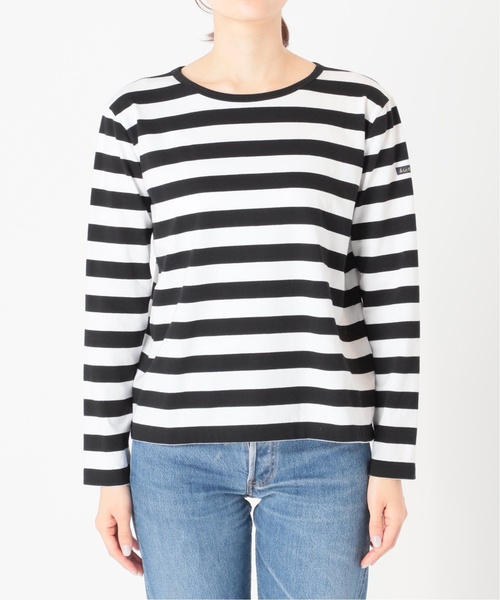 FRAMeWORK(フレームワーク)の「≪追加≫【LEMINOR/ルミノア】スムース太ボーダー(Tシャツ/カットソー・レディース・ブラック/ブラウン・FREE)」の6枚目の写真