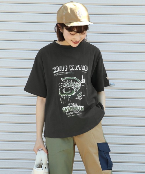 KRIFF MAYER Lady's Collection(クリフメイヤーレディースコレクション)の「ウェットプロテクトT(サンド)(Tシャツ/カットソー・レディース・グレー/オフホワイト/チャコール/カラフル・MEDIUM/LARGE)」の4枚目の写真