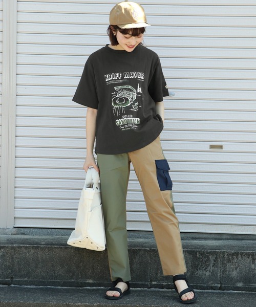 KRIFF MAYER Lady's Collection(クリフメイヤーレディースコレクション)の「ウェットプロテクトT(サンド)(Tシャツ/カットソー・レディース・グレー/オフホワイト/チャコール/カラフル・MEDIUM/LARGE)」の13枚目の写真