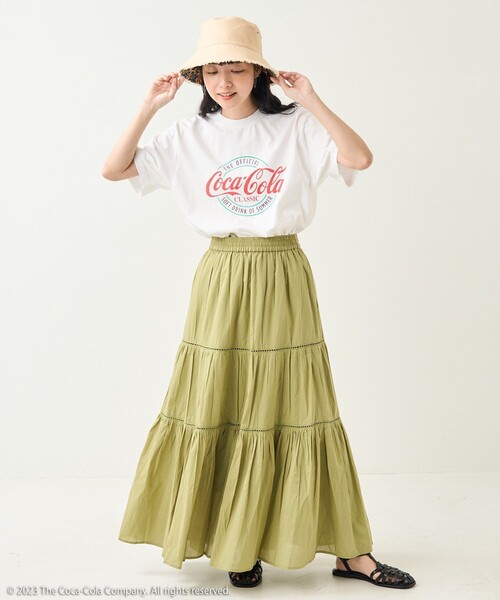 FREAK'S STORE(フリークスストア)の「インドティアードマキシスカート(スカート・レディース・ホワイト/ブラック/グリーン/ブルー/ブルーグリーン/フューシャピンク・フリ-)」の10枚目の写真