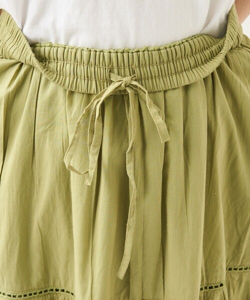 FREAK'S STORE(フリークスストア)の「インドティアードマキシスカート(スカート・レディース・ホワイト/ブラック/グリーン/ブルー/ブルーグリーン/フューシャピンク・フリ-)」の11枚目の写真