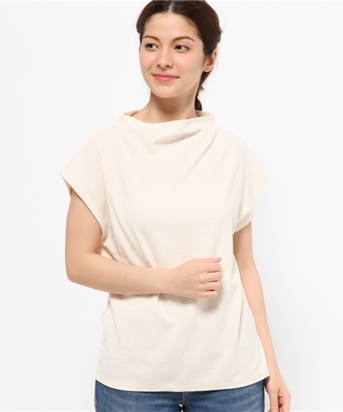 Chico（チコ）の「ボトルネックフレンチT（Tシャツ/カットソー・レディース・クリーム/ホワイト/グレー/ネイビー・FREE）」の12枚目の写真