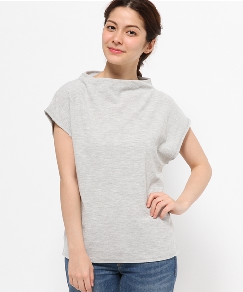 Chico（チコ）の「ボトルネックフレンチT（Tシャツ/カットソー・レディース・クリーム/ホワイト/グレー/ネイビー・FREE）」の3枚目の写真