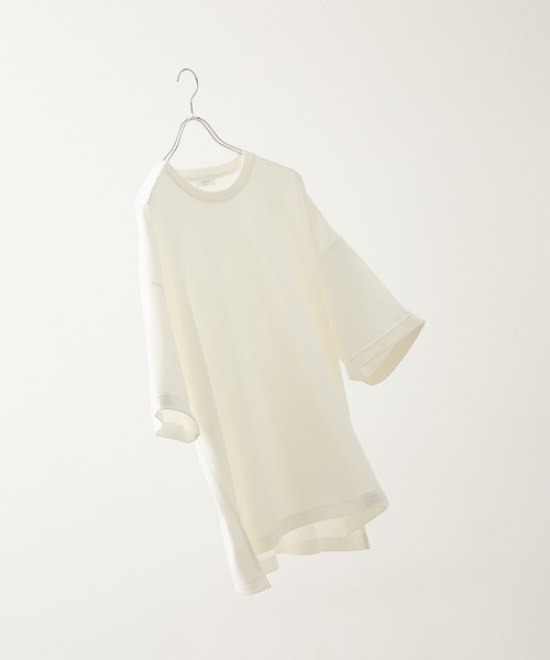 JUNRED(ジュンレッド)の「エアーシルケットルーズTシャツ(Tシャツ/カットソー・メンズ・サックスブルー/ホワイト/ライトグレー/ブラック・S/M/L)」の5枚目の写真