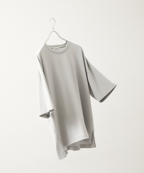 JUNRED(ジュンレッド)の「エアーシルケットルーズTシャツ(Tシャツ/カットソー・メンズ・サックスブルー/ホワイト/ライトグレー/ブラック・S/M/L)」の7枚目の写真