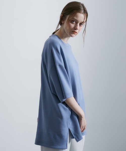 JUNRED(ジュンレッド)の「エアーシルケットルーズTシャツ(Tシャツ/カットソー・メンズ・サックスブルー/ホワイト/ライトグレー/ブラック・S/M/L)」の18枚目の写真