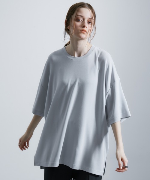 JUNRED(ジュンレッド)の「エアーシルケットルーズTシャツ(Tシャツ/カットソー・メンズ・サックスブルー/ホワイト/ライトグレー/ブラック・S/M/L)」の15枚目の写真