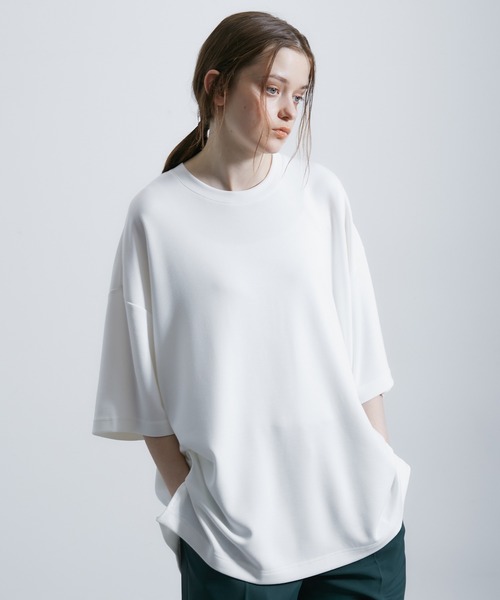 JUNRED(ジュンレッド)の「エアーシルケットルーズTシャツ(Tシャツ/カットソー・メンズ・サックスブルー/ホワイト/ライトグレー/ブラック・S/M/L)」の11枚目の写真