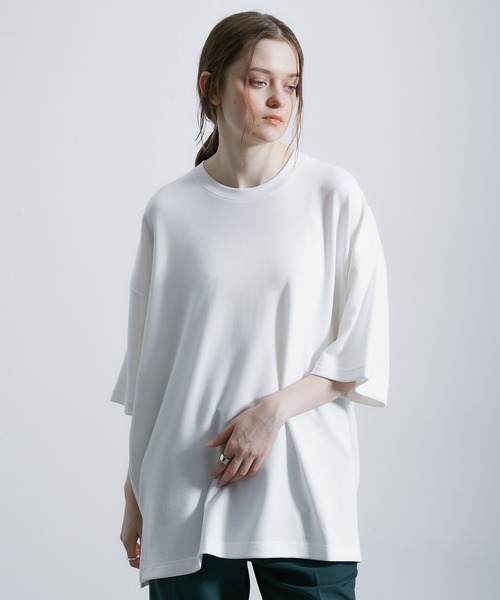 JUNRED(ジュンレッド)の「エアーシルケットルーズTシャツ(Tシャツ/カットソー・メンズ・サックスブルー/ホワイト/ライトグレー/ブラック・S/M/L)」の12枚目の写真