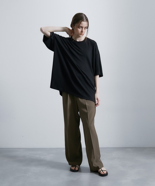 JUNRED(ジュンレッド)の「エアーシルケットルーズTシャツ(Tシャツ/カットソー・メンズ・サックスブルー/ホワイト/ライトグレー/ブラック・S/M/L)」の22枚目の写真