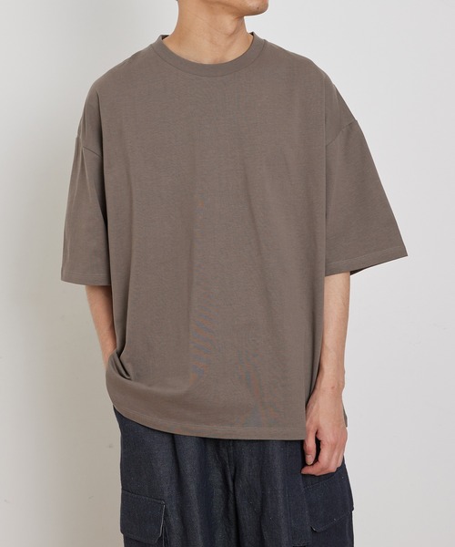 ADAM ET ROPE'（アダムエロペ）の「カバロス スエット ガード オーバーサイズ Tシャツ / 汗染み防止（Tシャツ/カットソー・メンズ・ホワイト/ライトグリーン/グリーン系その他3・M/L）」の11枚目の写真