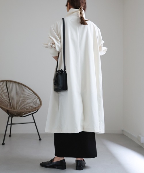 ap retro(アプレトロ)の「リブスタンドコート(その他アウター・レディース・アイボリー/カーキ/ブラック・FREE)」の14枚目の写真
