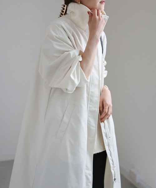 ap retro(アプレトロ)の「リブスタンドコート(その他アウター・レディース・アイボリー/カーキ/ブラック・FREE)」の19枚目の写真