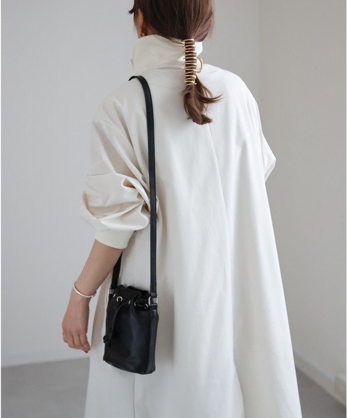 ap retro(アプレトロ)の「リブスタンドコート(その他アウター・レディース・アイボリー/カーキ/ブラック・FREE)」の21枚目の写真