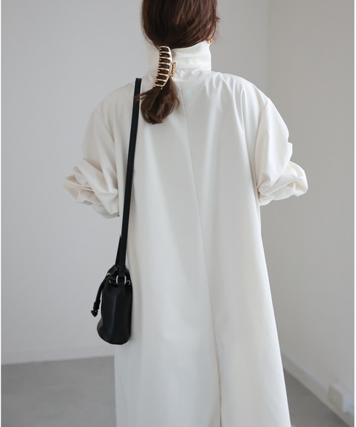 ap retro(アプレトロ)の「リブスタンドコート(その他アウター・レディース・アイボリー/カーキ/ブラック・FREE)」の22枚目の写真