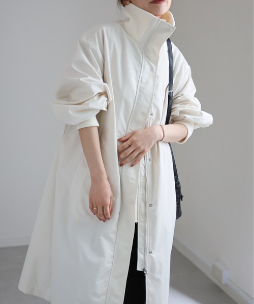 ap retro(アプレトロ)の「リブスタンドコート(その他アウター・レディース・アイボリー/カーキ/ブラック・FREE)」の18枚目の写真