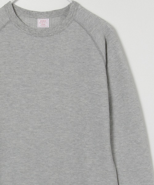 JEMORGAN（ジェーイーモーガン）の「【JEMORGAN / ジェーイーモーガン】サーマルラグランクルーネックロンＴ（Tシャツ/カットソー・レディース・ホワイト/ブラック/ネイビー/杢グレー/ナチュラル・F）」の4枚目の写真