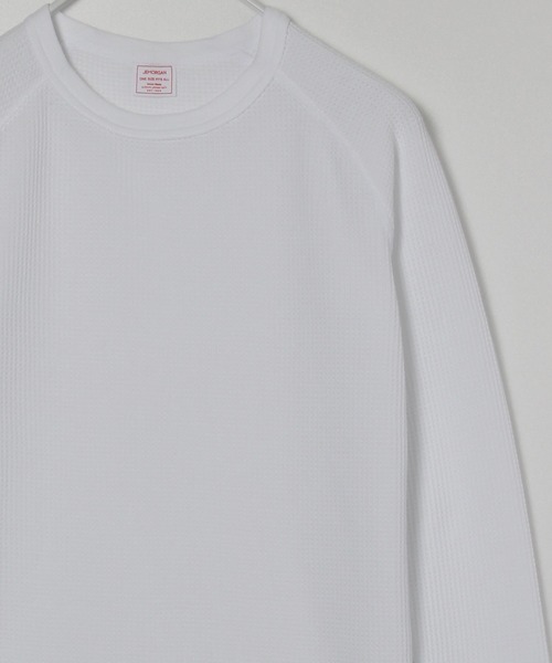 JEMORGAN（ジェーイーモーガン）の「【JEMORGAN / ジェーイーモーガン】サーマルラグランクルーネックロンＴ（Tシャツ/カットソー・レディース・ホワイト/ブラック/ネイビー/杢グレー/ナチュラル・F）」の2枚目の写真