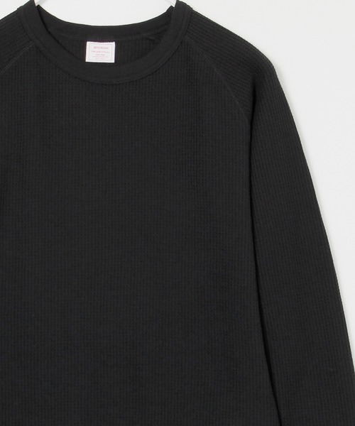 JEMORGAN（ジェーイーモーガン）の「【JEMORGAN / ジェーイーモーガン】サーマルラグランクルーネックロンＴ（Tシャツ/カットソー・レディース・ホワイト/ブラック/ネイビー/杢グレー/ナチュラル・F）」の3枚目の写真