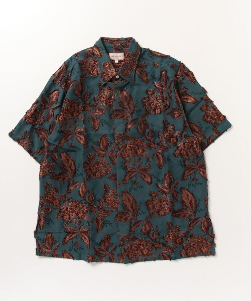 NEZU YOHINTEN（ネズヨウヒンテン）の「MIDDLE AGE FLY FRONT SHORT SLEEVE SHIRTS（シャツ/ブラウス・メンズ・ブラック/グリーン・1/2）」の15枚目の写真
