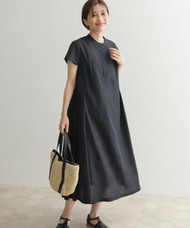URBAN RESEARCH DOORS | 『UR TECH Smart Linen Touch』ウエストサイドタックワンピース(ワンピース)