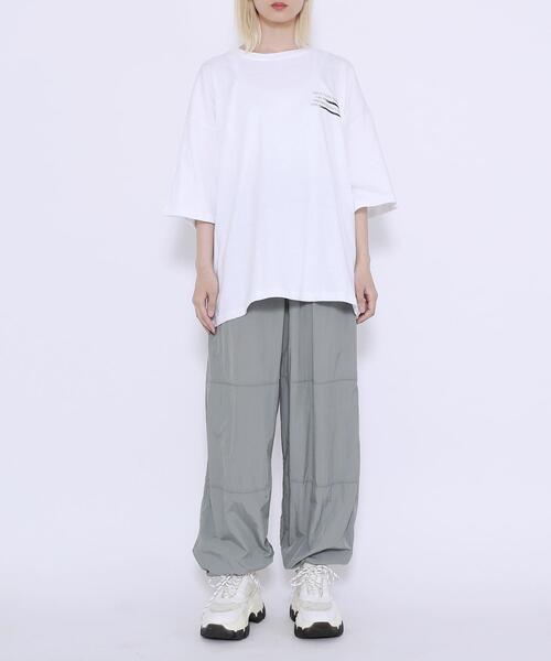 Figments（フィグメンツ）の「ナイロントラックパンツ（その他パンツ・レディース・スミクロ/ピンク/グレー・MEDIUM/LARGE）」の10枚目の写真