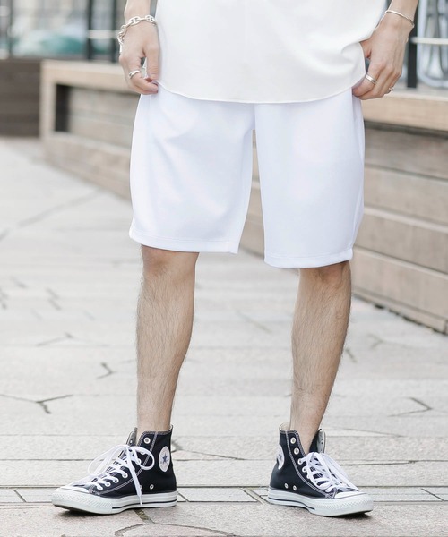 TRAP/U （トラップユー）の「トロミ ストレッチクレープ /  イージーショートパンツ（その他パンツ・メンズ・ブラック/ブルー/カーキ/ホワイト・M/L）」の2枚目の写真