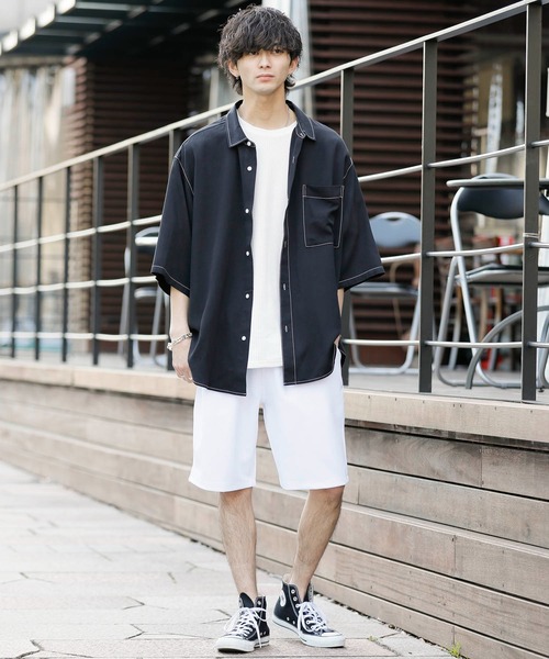 TRAP/U （トラップユー）の「トロミ ストレッチクレープ /  イージーショートパンツ（その他パンツ・メンズ・ブラック/ブルー/カーキ/ホワイト・M/L）」の16枚目の写真