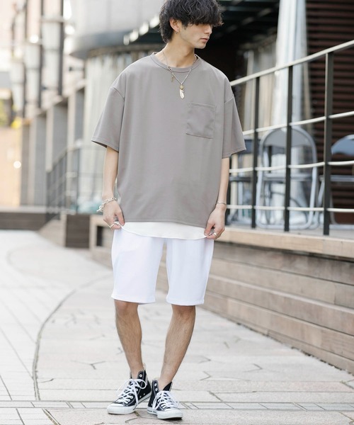 TRAP/U （トラップユー）の「トロミ ストレッチクレープ /  イージーショートパンツ（その他パンツ・メンズ・ブラック/ブルー/カーキ/ホワイト・M/L）」の18枚目の写真