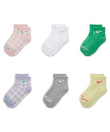 NIKE（ナイキ）の「ナイキ スカロップド アンクル ソックス (6足) ジュニア アンクル ソックス / Nike Scalloped Ankle Socks (6 Pairs) Big Kids' Ankle Socks（ソックス/靴下・キッズ）」