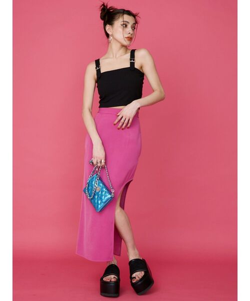 EVRIS(エヴリス)の「バックルストラップビスチェ(キャミソール・レディース・グリーン/ホワイト/ブラック・FREE)」の7枚目の写真