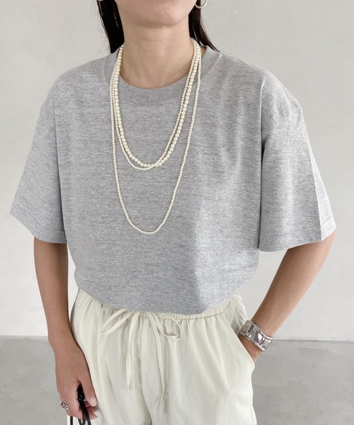wears（ウェアーズ）の「5.6オンスハイグレードコットンTシャツ（Tシャツ/カットソー・レディース・グレー/チャコールグレー/ブラック/ホワイト・M/L）」の4枚目の写真