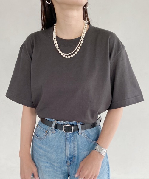 wears（ウェアーズ）の「5.6オンスハイグレードコットンTシャツ（Tシャツ/カットソー・レディース・グレー/チャコールグレー/ブラック/ホワイト・M/L）」の3枚目の写真