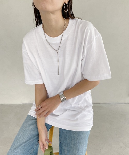 wears（ウェアーズ）の「5.6オンスハイグレードコットンTシャツ（Tシャツ/カットソー・レディース・グレー/チャコールグレー/ブラック/ホワイト・M/L）」の5枚目の写真