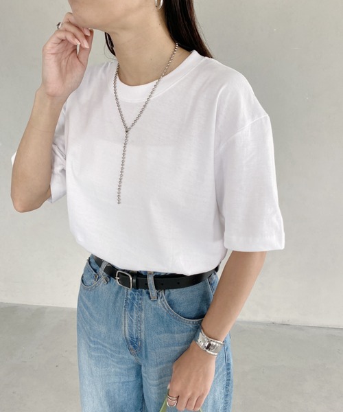 wears（ウェアーズ）の「5.6オンスハイグレードコットンTシャツ（Tシャツ/カットソー・レディース・グレー/チャコールグレー/ブラック/ホワイト・M/L）」の19枚目の写真