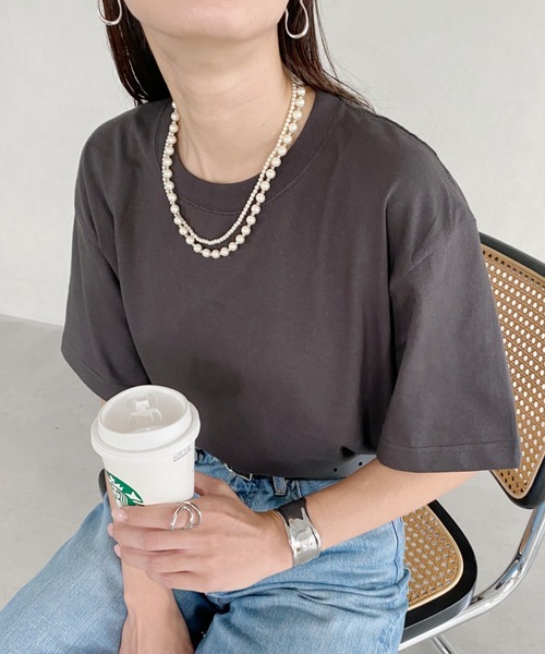 wears（ウェアーズ）の「5.6オンスハイグレードコットンTシャツ（Tシャツ/カットソー・レディース・グレー/チャコールグレー/ブラック/ホワイト・M/L）」の22枚目の写真