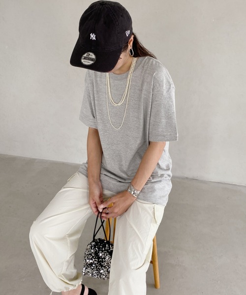 wears（ウェアーズ）の「5.6オンスハイグレードコットンTシャツ（Tシャツ/カットソー・レディース・グレー/チャコールグレー/ブラック/ホワイト・M/L）」の17枚目の写真