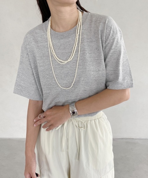 wears（ウェアーズ）の「5.6オンスハイグレードコットンTシャツ（Tシャツ/カットソー・レディース・グレー/チャコールグレー/ブラック/ホワイト・M/L）」の16枚目の写真